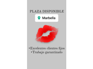 Plaza en Marbella disponible, clientes de la casa y mucho turista por la temporada hasta Octubre, muchos ingresos