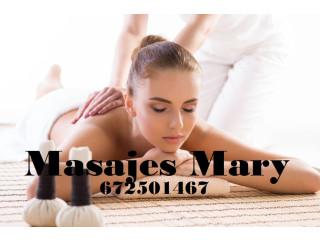 Masajes profesionales relajante y sensitivos